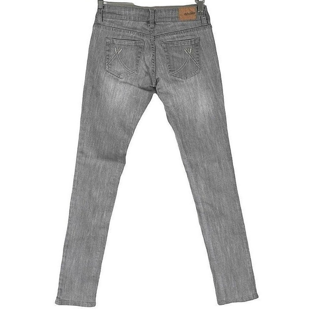 Anchor Blue Super Skinny Iris Jeans Women Size 3 Grey Low Rise Stretch Denim